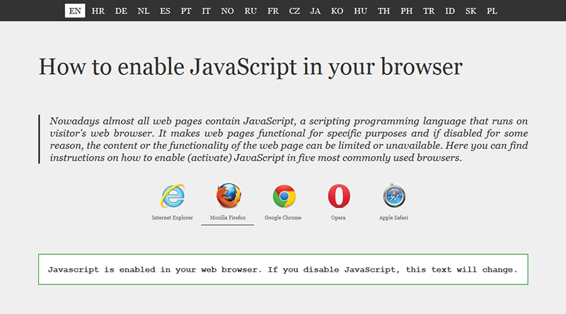 Enable JavaScript